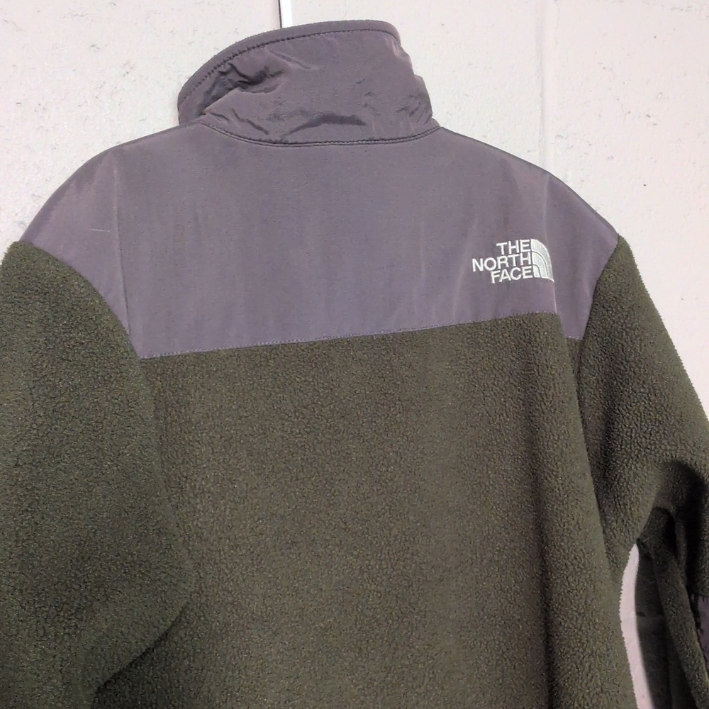 The North Face Kids Two-Tone Denali Fleece Zip Up Jacket Size Small, EUC - Picture 4 of 5
